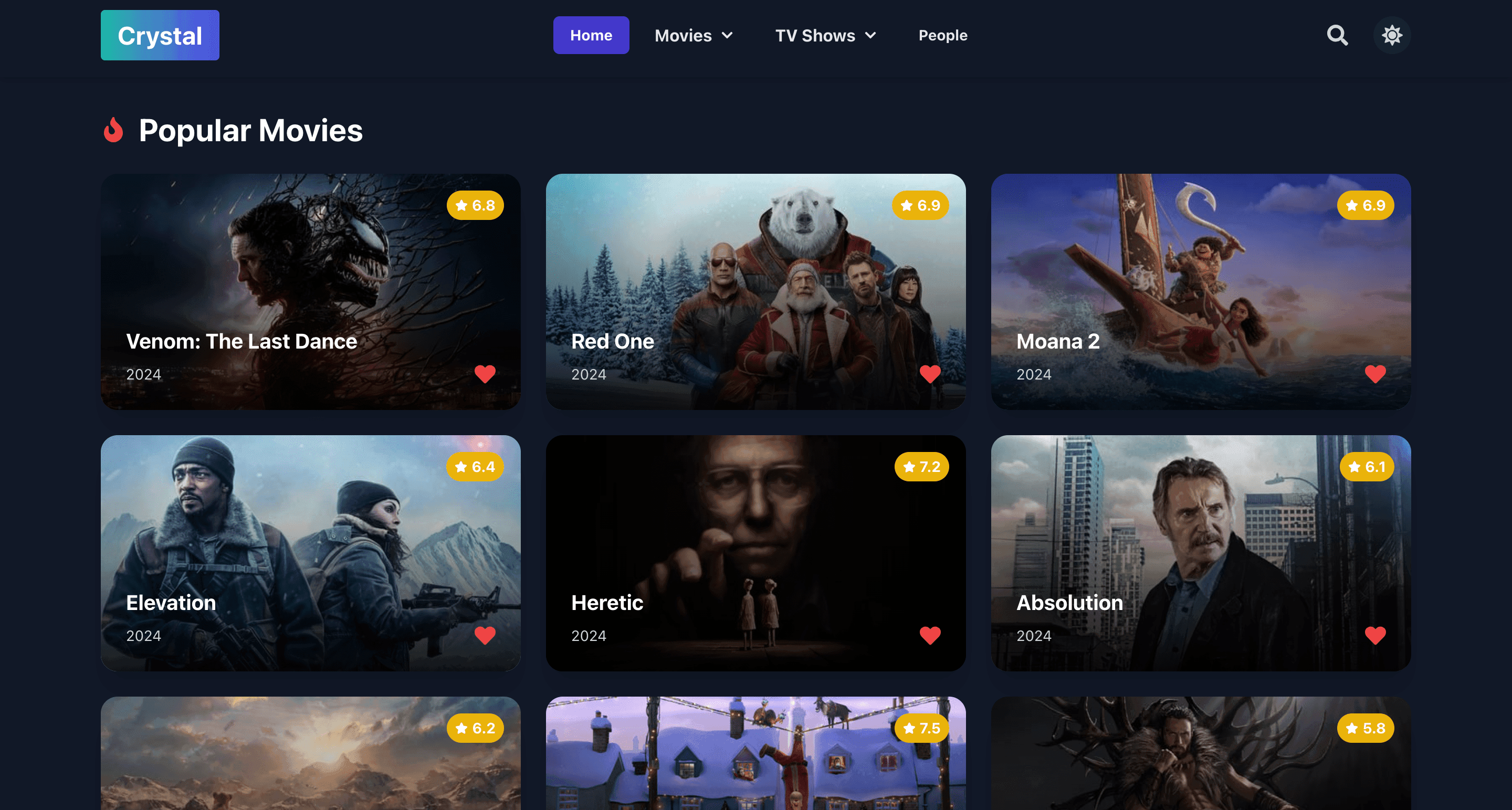 Project screenshot in dark mode